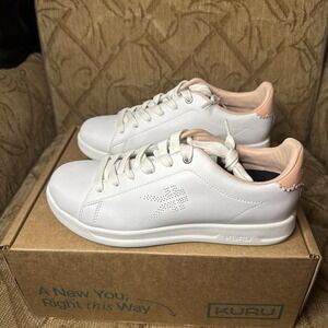 Kuru Roam Classic Court Womens Size‎ 7.5 M White Athletic Leather Shoes Sneakers